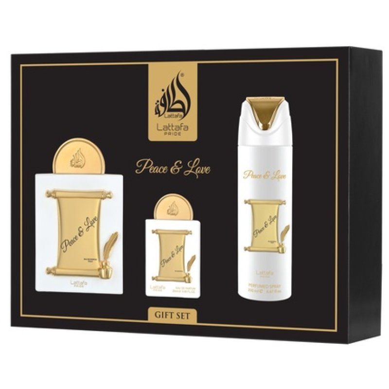 Lattafa Pride Peace & Love Eau De Parfum 100 Ml Eau De Parfum 20 Ml Deodorant 200 Ml