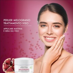 Perlier Gel Sorbet Effect Mat Facial Treatments Moisturizing Pomegranate Vegan 50ml