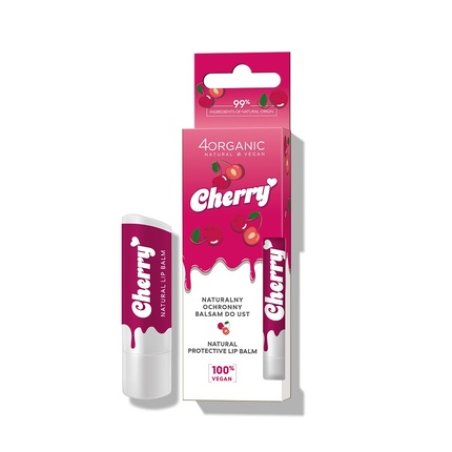 4organic Natural Lip Balm Cherry 5g