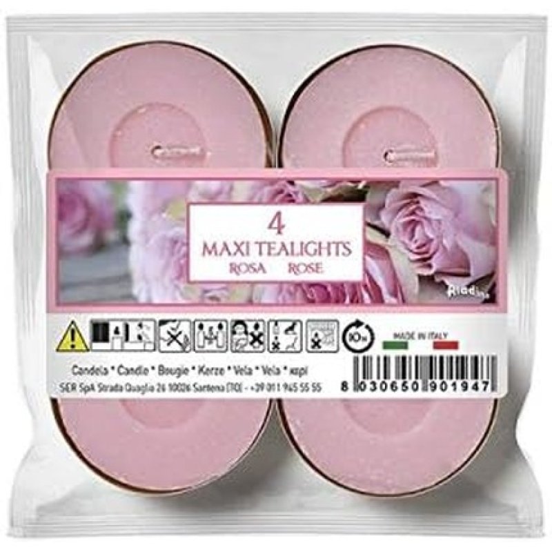 Price's Candles Aladino Rose Maxi Tealights