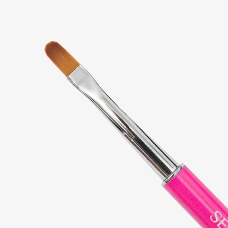 Semilac Nail Brush 2-in-1 Double Gel & Nail Art Brush with Synthetic Bristles