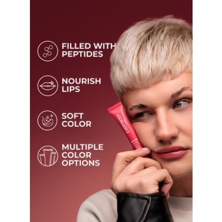 Everybody London Lip Balm with Gentle Tint and Peptides Moisturizing Coral