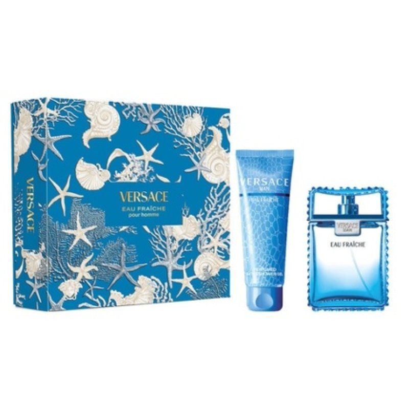 Versace Eau Fraiche Pour Homme Eau De Toilette Spray 100ml Shower Gel 150ml
