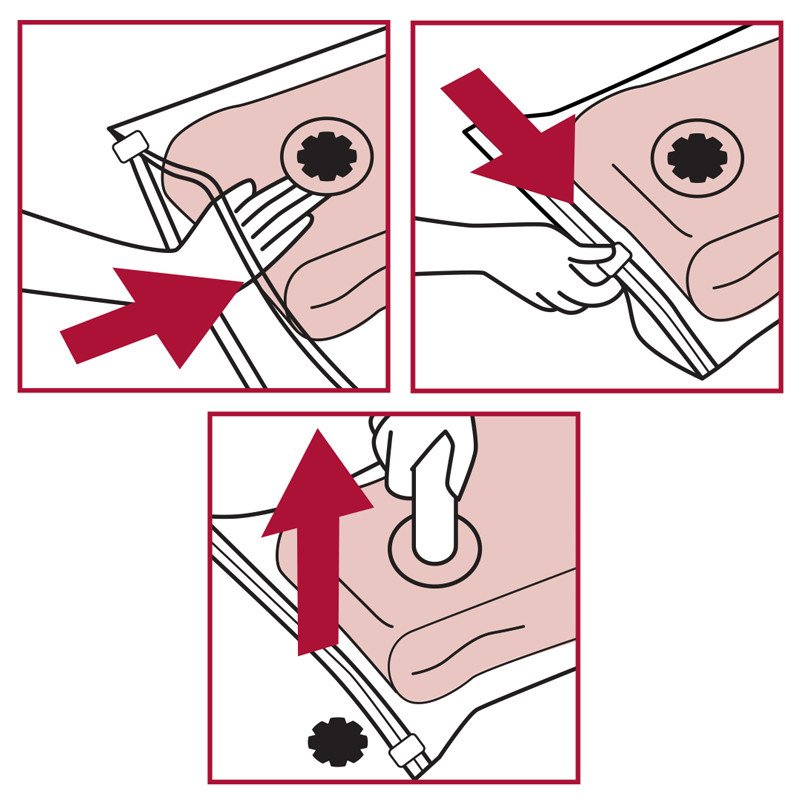 Space Saving Vacuum Bags for Duvet and Pillows 80 x 120 cm Jasmine Fragrance