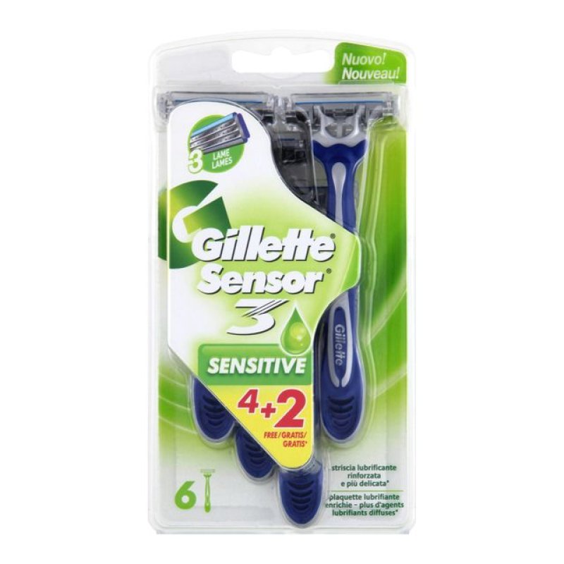 Gillette Sensor3 Sensitive Bleu