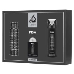 Lattafa Pride Pisa Men Eau De Parfum 100ml Eau De Parfum 20ml Deodorant 200ml