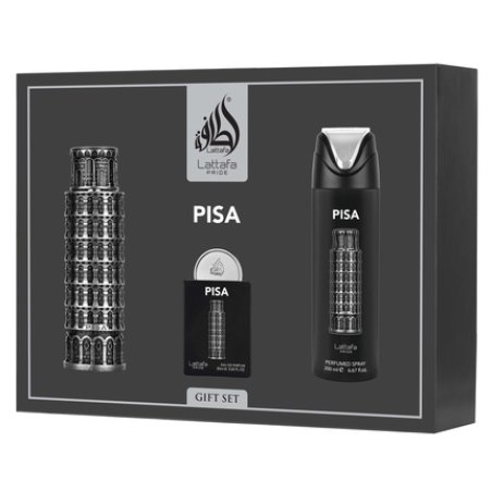 Lattafa Pride Pisa Men Eau De Parfum 100ml Eau De Parfum 20ml Deodorant 200ml
