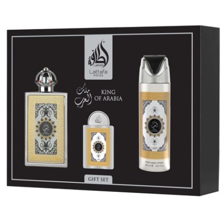 Lattafa Pride King Of Arabia Eau De Parfum 100 Ml Eau De Parfum 20 Ml Deodorant 200 Ml