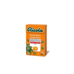 Open Food Orange Menthe sans sucres avec édulcorants - Ricola - 50 g e