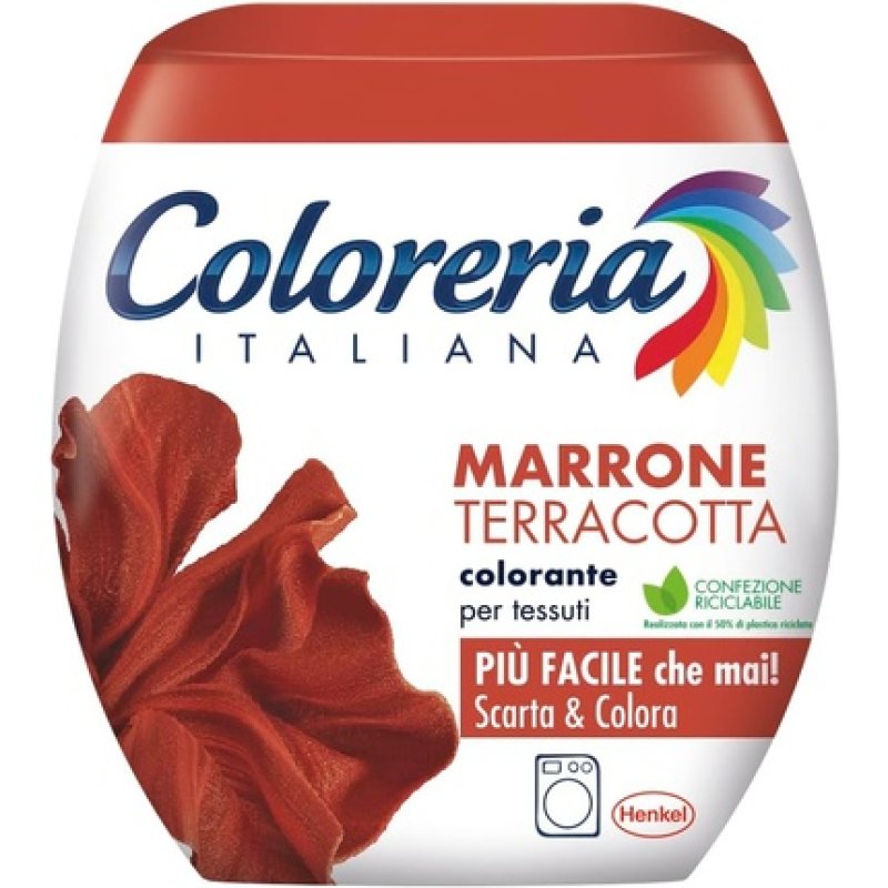 Coloreria Italiana Grey Fabric and Clothes Dye for Washing Machine - Brown Color