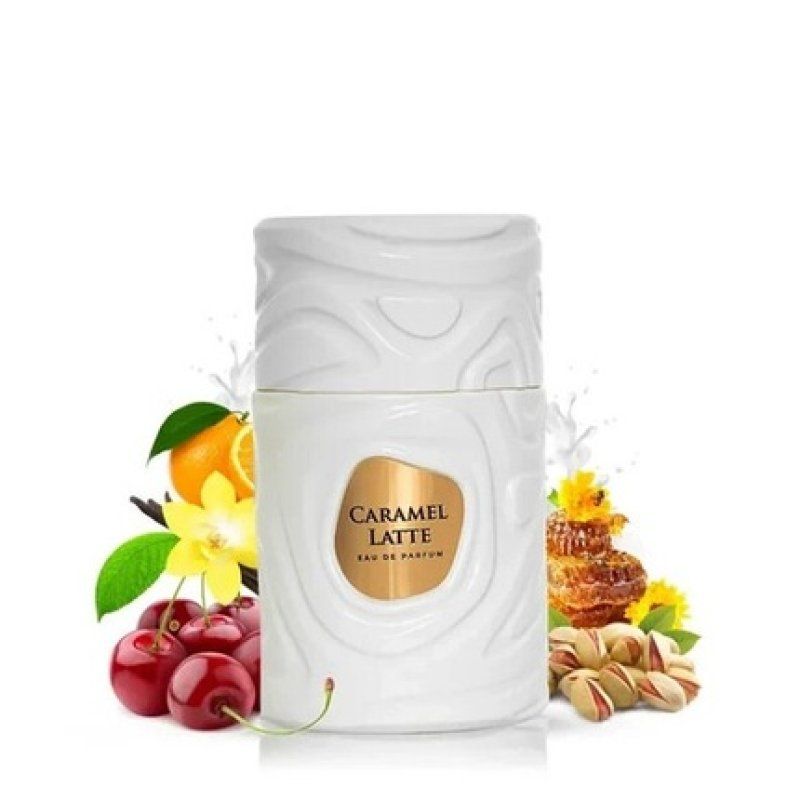 New Caramel Latte Eau De Parfum by Le Bonheur 3.4 Oz