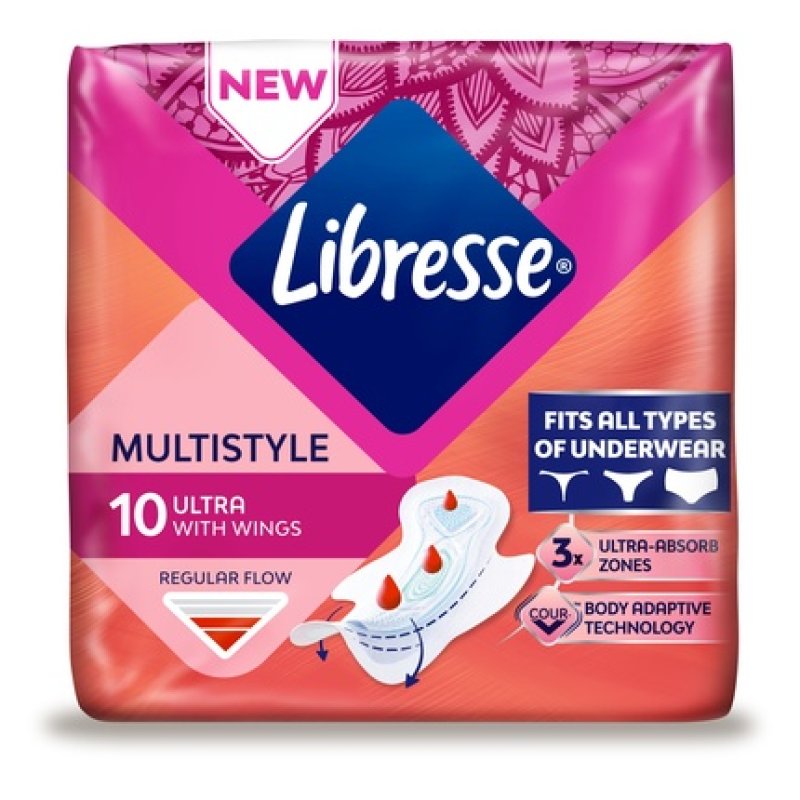 Libresse Multistyle Ultra With Wings Feminine Hygiene Product