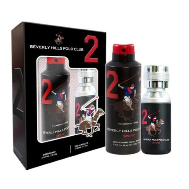 Men Sport Two Set Eau De Toilette Spray 100ml and Deodorant Spray