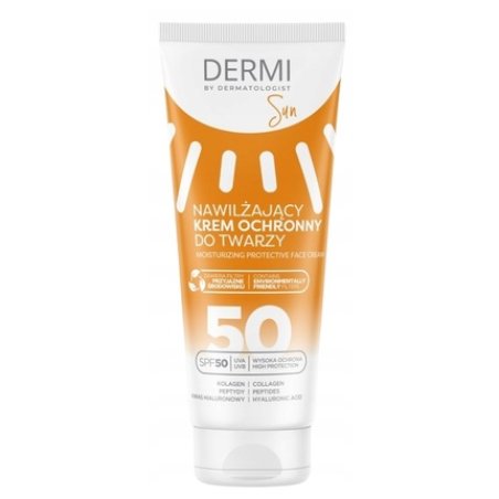 Dermi Sun Moisturizing Protective Face Cream Spf 50 50 Ml