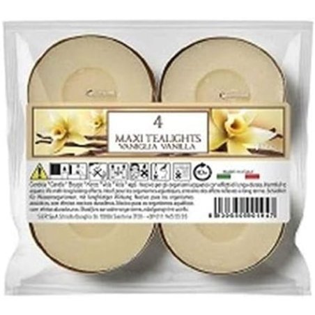 Price's Candles Aladino Vanilla Scented Maxi Tea Lights