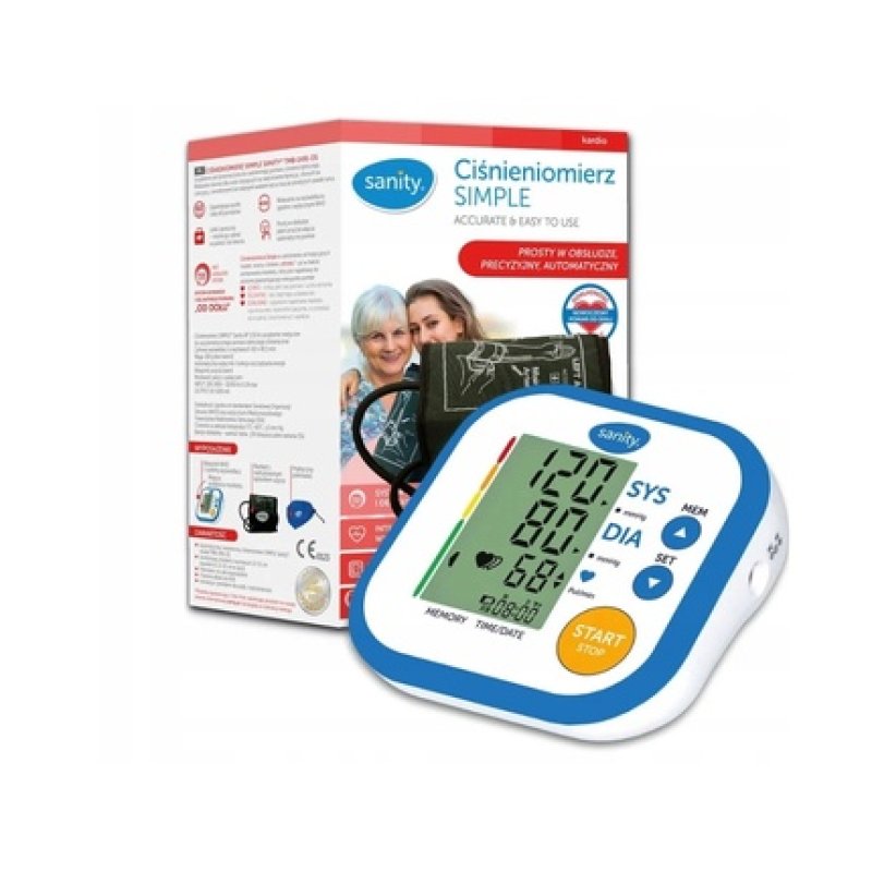 Sanity Simple Blood Pressure Monitor Model Tmb-1491-Ds