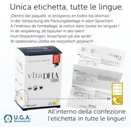 Vitadha 1000 90% Omega-3 DHA 500mg per Softgel