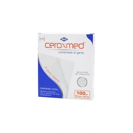 Nova Argentia Ceroxmed Cotton Gauze Compresses For Dressing 100 Gauzes 10x10