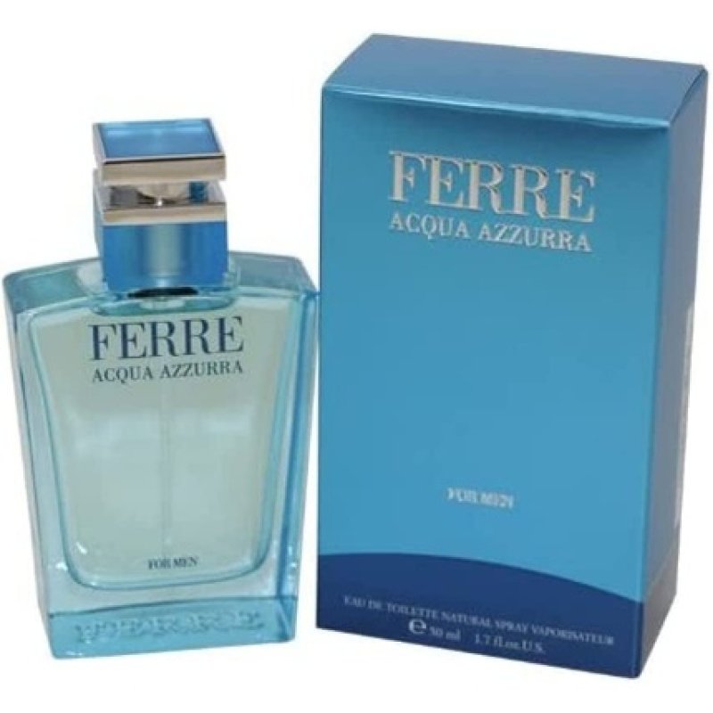 Gianfranco Ferre Aqua Light Blue Gift Box 50ml Eau De Toilette 100ml Shower Gel