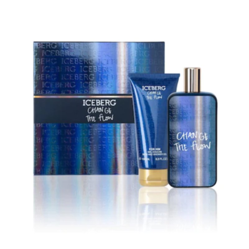 Iceberg CHANGE THE FLOW Men's Perfume Gift Set EDT 100ml Shower Gel
