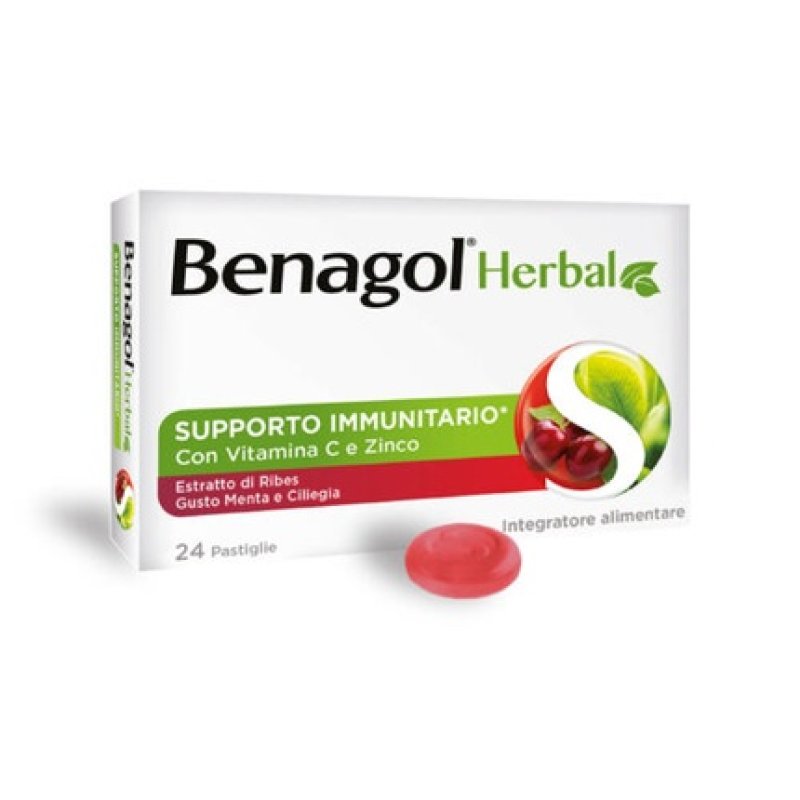 Kräuterminze Cold Cherry Benagol 24 Tablets