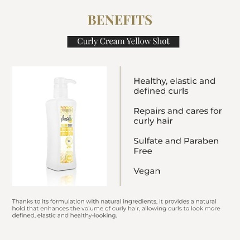 Salerm Curly Cream Yellow Shot 300ml Biokera