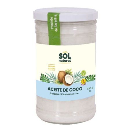 Sol Natural Extra Virgin Organic Coconut Oil 1l