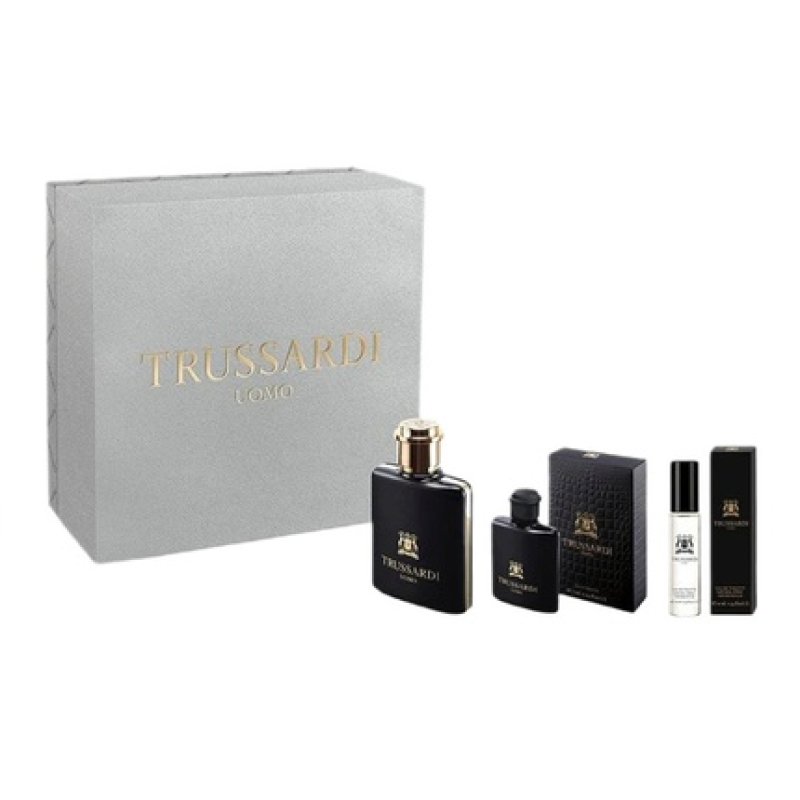 Trussardi Uomo Eau De Toilette Spray 50ml With Miniature Eau De Toilette 7ml And Miniature Eau De Toilette Spray 10ml
