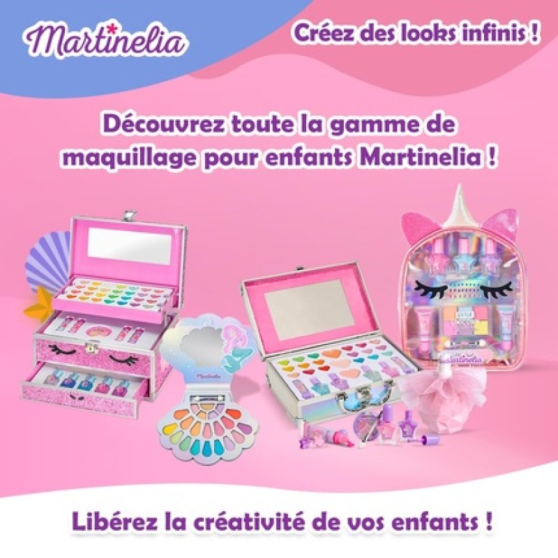Martinelia Unicorn Make-Up Trio Varnish Gloss and Lip Balm Mini Set