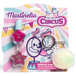 Circus Kids Cosmetic Set Nail Polish 4ml Lip Gloss 2g Keychain 1pc