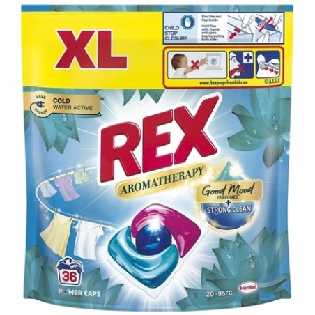 Rex Aromatherapy Lotus Universal Laundry Capsules - 36 Pieces