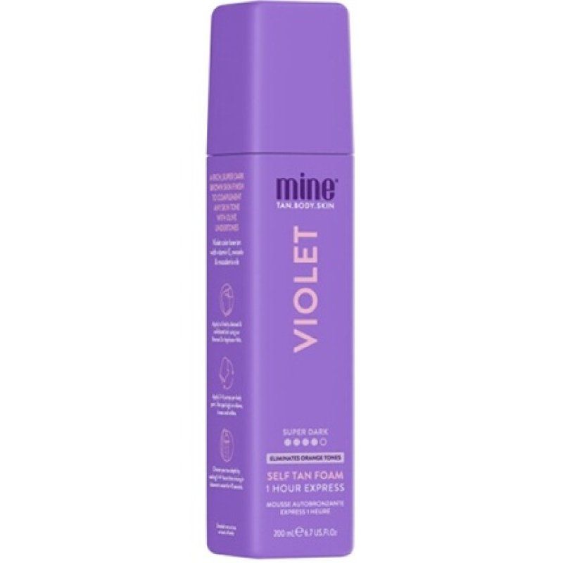 Minetan Self Tan Foam - Dark Brown Tan With Olive Undertone, 200 Ml