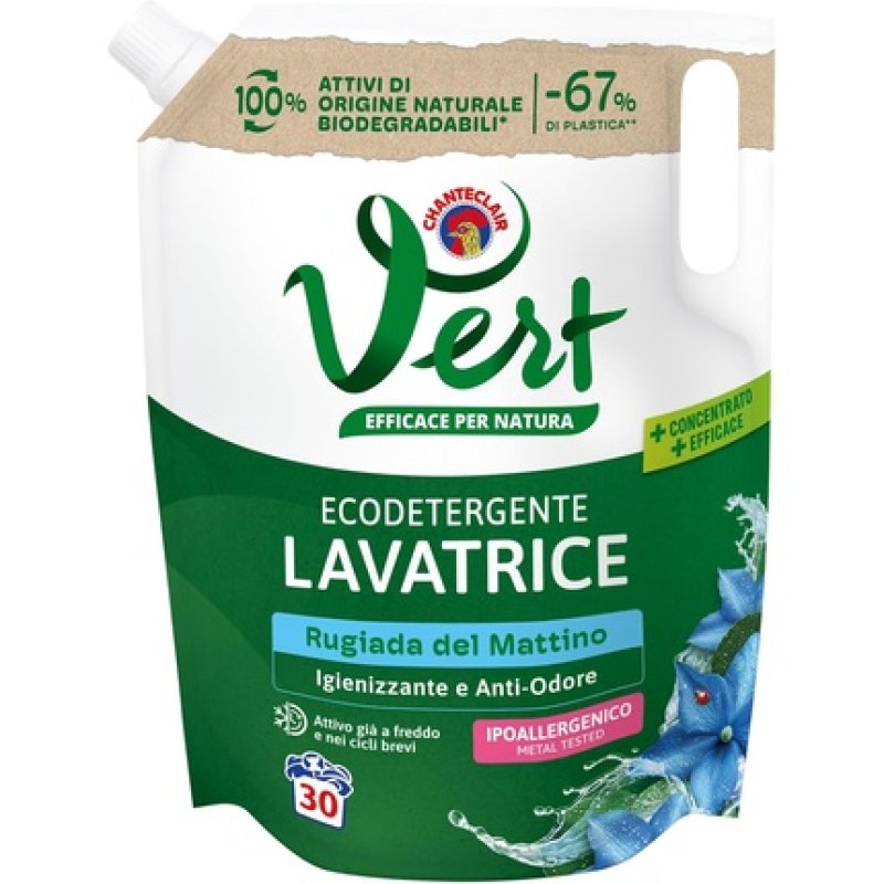 Vert Ecofriendly Washing Machine Detergent Morning Dew Fragrance 100% Organic