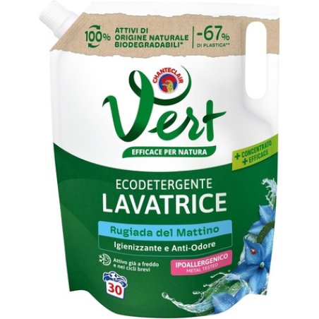 Vert Ecofriendly Washing Machine Detergent Morning Dew Fragrance 100% Organic