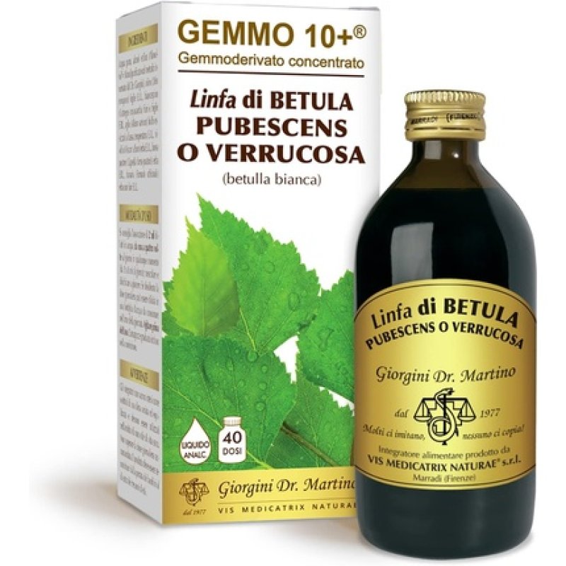 GEMMO 10 Birch Lymph 200ml Alcohol-Free Liquid