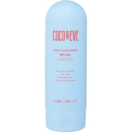 Coco & Eve Body Sunscreen SPF 50 Australian Made Natural Daily Broad Spectrum Sun Protection Lightweight Moisturizing