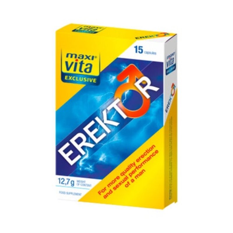 MaxiVita Erector Exclusive to Men Potency Erection Sexual Health 15 Capsules