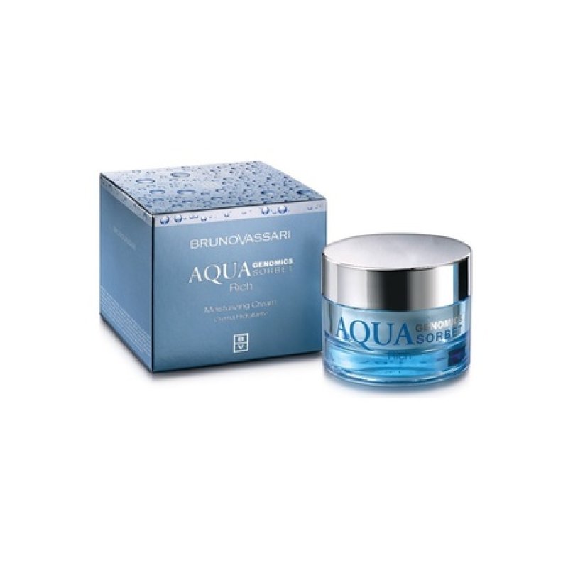 Bruno Vassari Aqua Genomics Sorbet Hyaluronic Acid Hydrating Rich Cream For Face 50 Ml