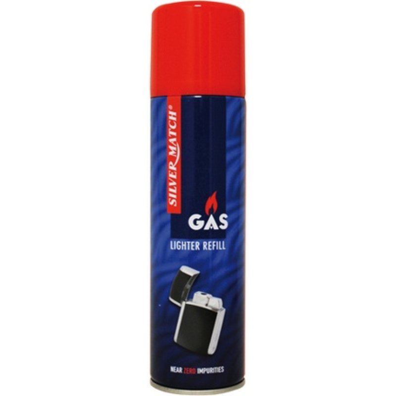 Polyflame Lighter Gas 250ml For Refilling Silver Match