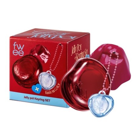 Glowy Jelly Pot Keychain Set Dewy Jelly Lip & Blush Color Tinted Glow Jelly