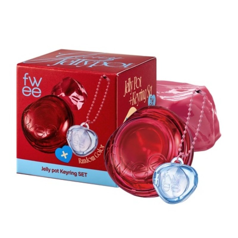 Glowy Jelly Pot Keychain Set Dewy Jelly Lip & Blush Color Tinted Glow