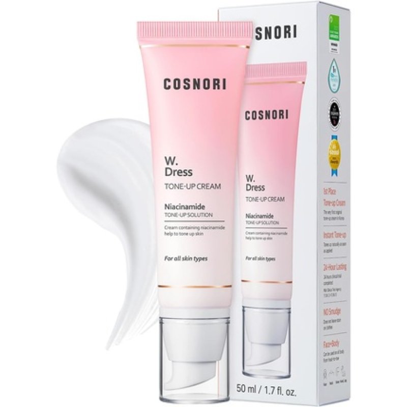 Cosnori Whitening Dress Toneup Cream Evens Out Complexion - No Makeup Natural