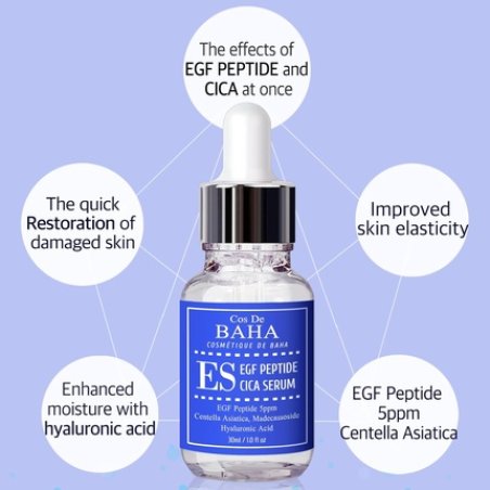 Egf Peptide-Enriched Facial Serum with Cica Centella Asiatica - Hydrating