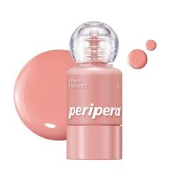 Peripera Syrupy Tok Cheek 5 Colors Liquid Blush Dewy Finish and Hydration