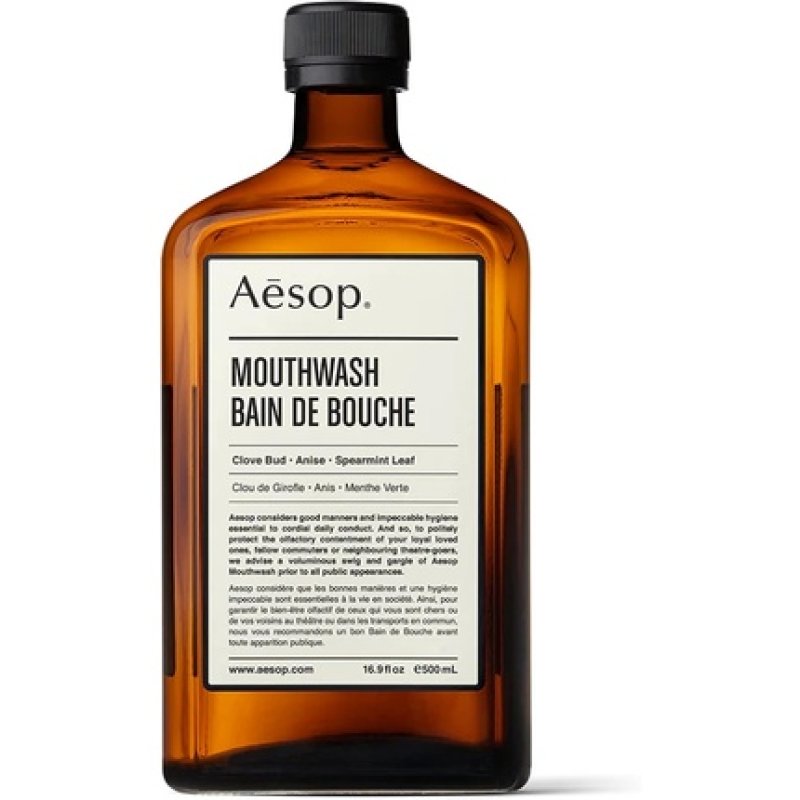 Aesop Mouthwash 500mL/16.9oz Bad Breath Mouthwash Oral Care and Bad Breath Treatment Alcohol-Free Mouth Wash Liquid