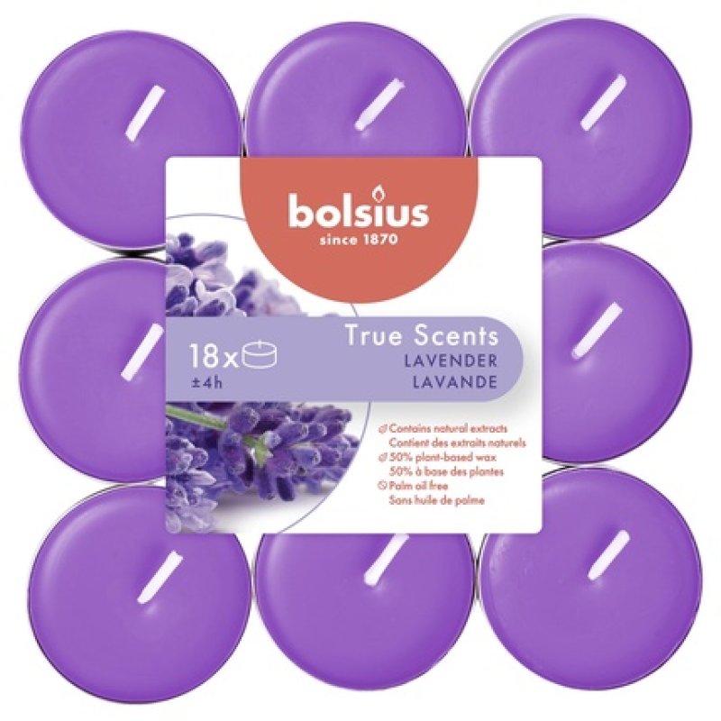Bolsius True Scents Lavender Scented Tealights