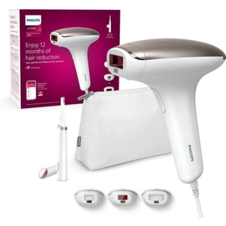 Philips Lumea IPL Hair Removal Device 7000 Series with Satin Compact Precision Trimmer 3 Attachments for Body Face and