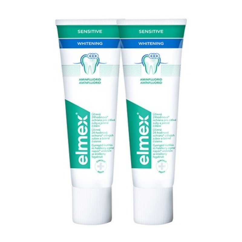 Elmex Sensitive Whitening Toothpaste Duopack 2x 75 Ml