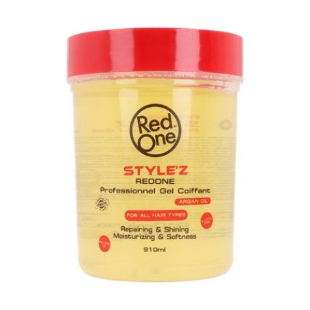 Red One Stylez Oil Wax Gel with Argan Oil 910ml - Alcohol-Free