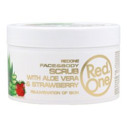 Red One Daily Scrub Aloe Vera & Strawberry - 400 Ml